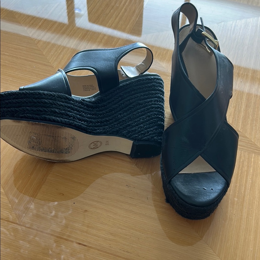 MICHAEL Michael Kors Black Wedge Shoes